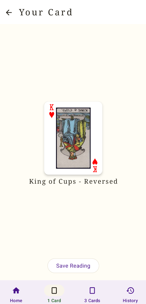 Arcana Flux revealed one card results screen screenshot